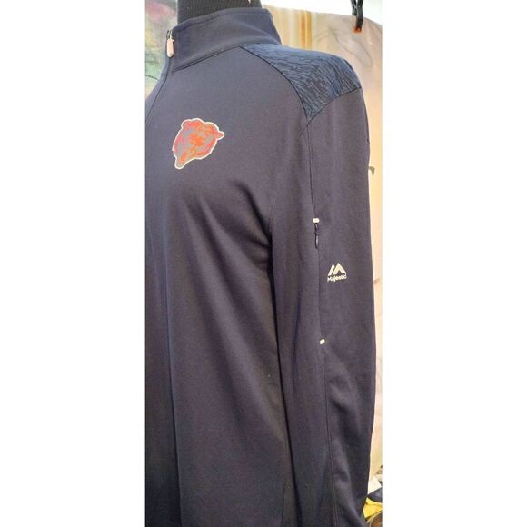 NFL Chicago Bears Majestic Cool Base 1/4 Zip Shirt Size Medium NWT - Picture 4 of 7
